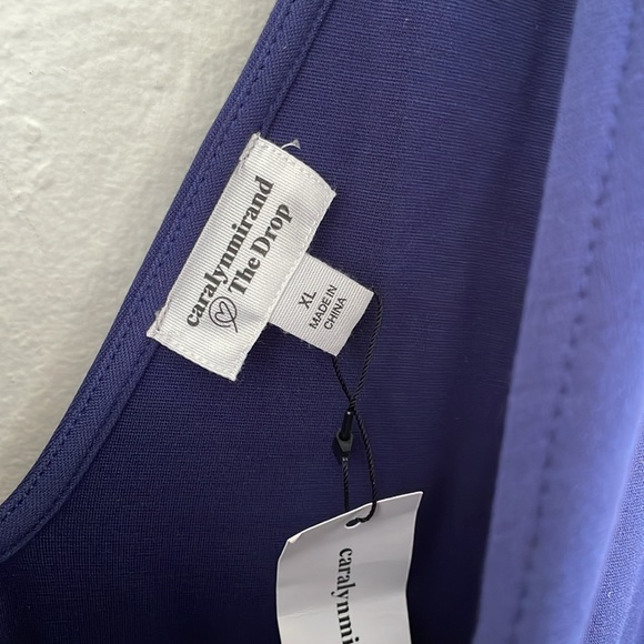 CARALYN MIRAND Women's The Drop Sleeveless Wrap Jumpsuit Size XL in Navy - Picture 5 of 9